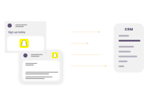 CRM system with snapchat