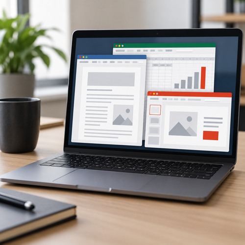 Generic office productivity software workspace
